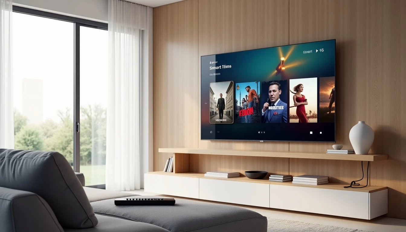 Configuración moderna de entretenimiento en el hogar con Smart TV y Claro Play en 2026