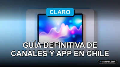Guía definitiva de canales y aplicación de Claro TV 2026 en Chile, mostrando una interfaz moderna en tablet.