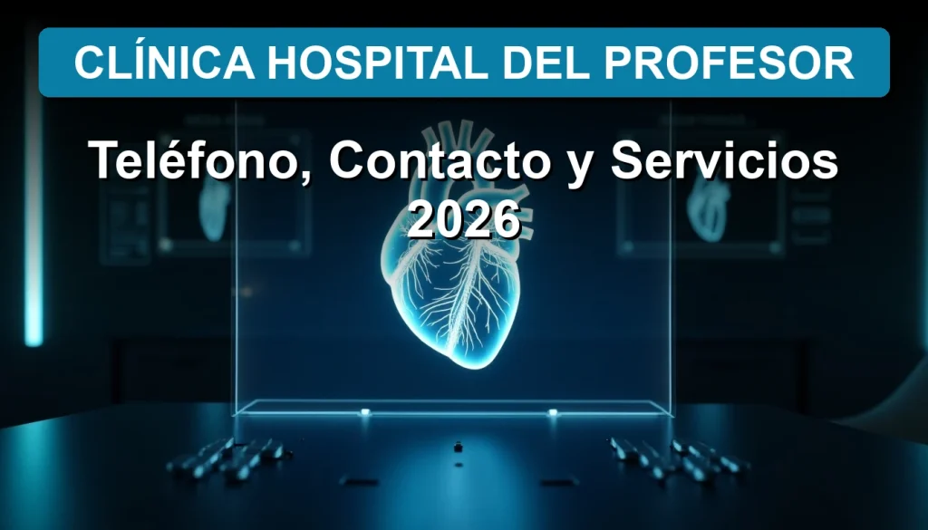 Contacto y servicios médicos avanzados del Clínica Hospital del Profesor para 2026, tecnología de vanguardia y cuidado humano.