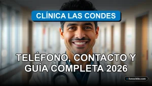 Médico sonriente en moderna clínica de Santiago