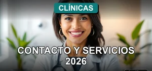 Mujer profesional de la salud en una clínica moderna de Santiago, sonriendo con confianza.
