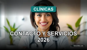 Mujer profesional de la salud en una clínica moderna de Santiago, sonriendo con confianza.