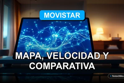 Mapa de cobertura 5G Movistar 2026 mostrando velocidad y alcance de red en España.