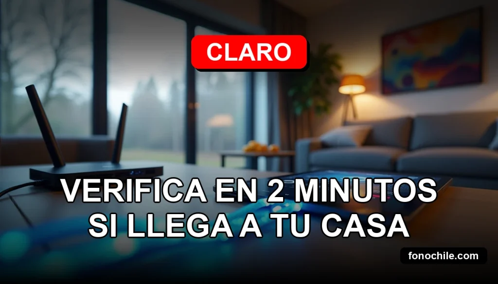 Modern living room with glowing fiber optic cable and abstract network coverage map on a tablet screen.