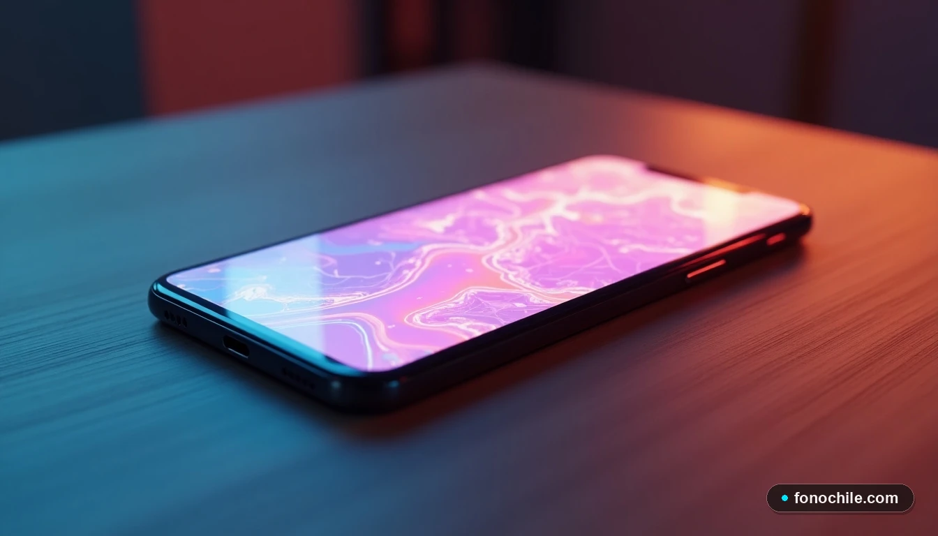 Smartphone mostrando un mapa de verificación de cobertura y zona de servicio de Entel en una interfaz genérica.