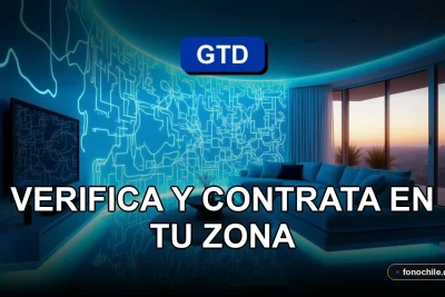 Cobertura de fibra óptica GTD 2026, mapa de luz azul y conexiones digitales en un hogar moderno.
