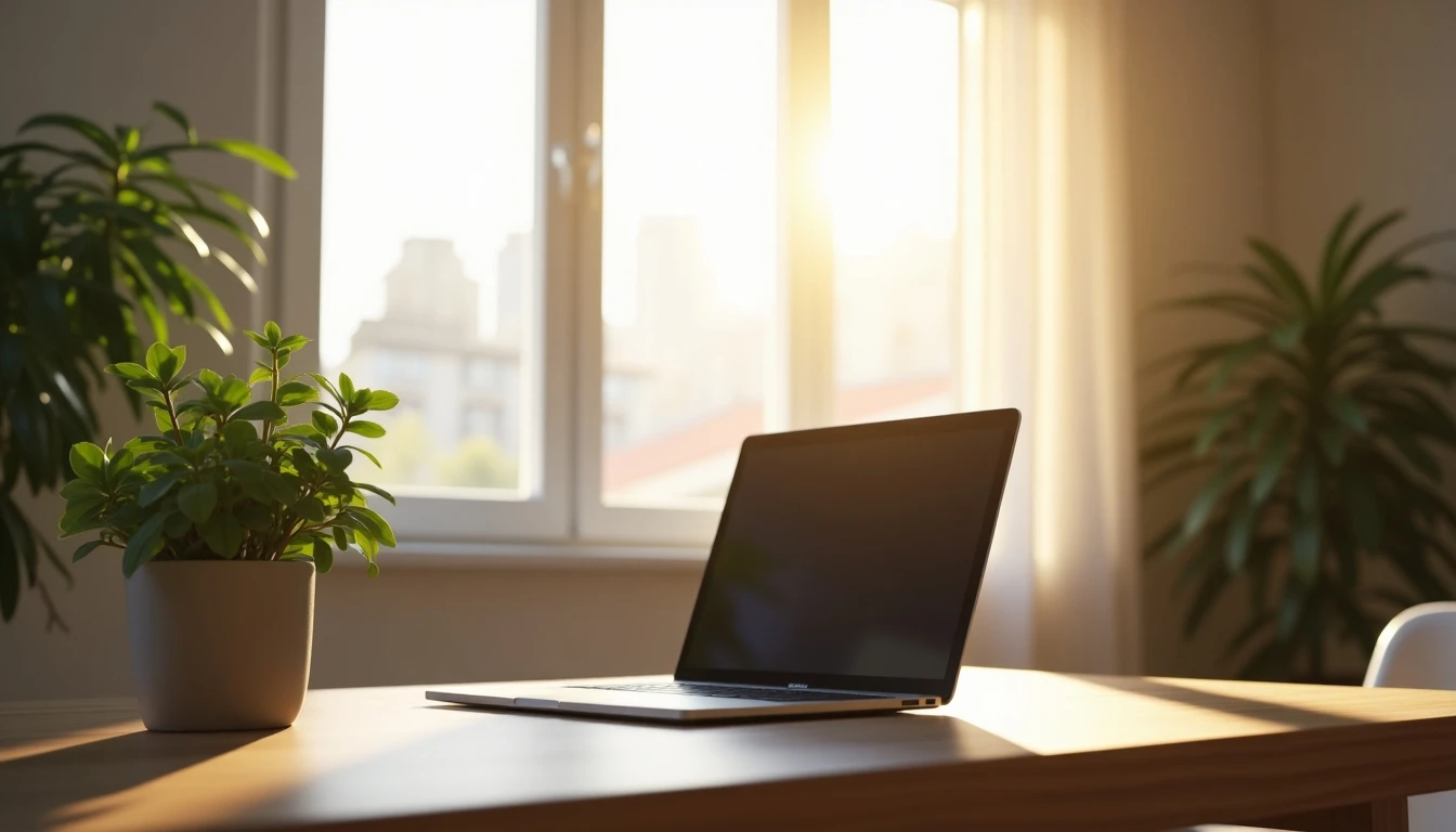 Hogar moderno en Chile con espacio de trabajo y conexión a internet estable