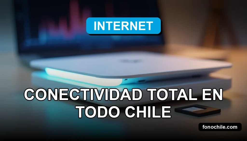 Un router moderno de color blanco con luces LED azules y una tarjeta SIM, reposando sobre una mesa de madera clara junto a un smartphone mostrando gráficos abstractos.