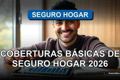 Un seguro de hogar moderno protege una vivienda familiar, representado por una póliza digital y una llave sobre una mesa, con gráficos abstractos en una tablet de fondo.
