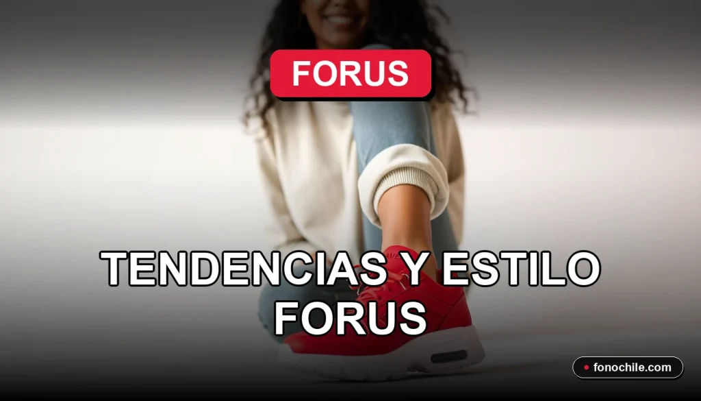 Mujer sonriente con zapatos de tendencia 2026 de la colección Forus en fondo minimalista