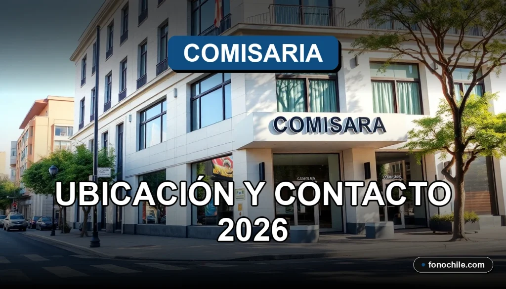 Una comisaría de policía moderna con su dirección y número de teléfono de contacto visible.