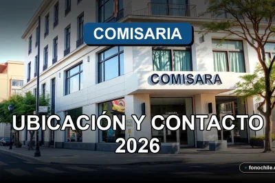 Una comisaría de policía moderna con su dirección y número de teléfono de contacto visible.