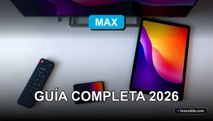 Guía para acceder a la plataforma de streaming Max en televisor y dispositivos móviles en 2026.