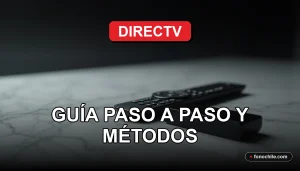 Guía para cancelar el servicio de televisión satelital en Chile, mostrando un control remoto sobre una mesa.