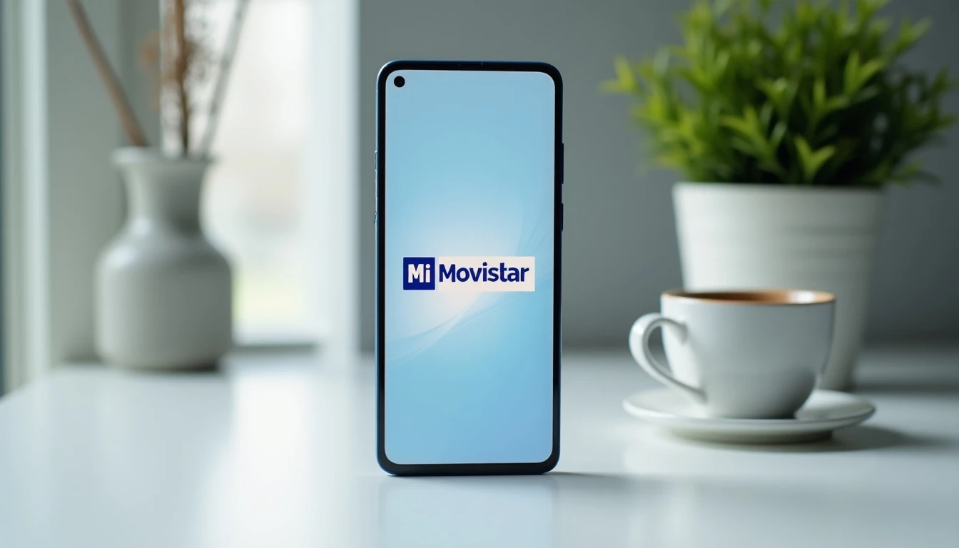 Pantalla de smartphone mostrando la app Mi Movistar para gestionar la baja del servicio.