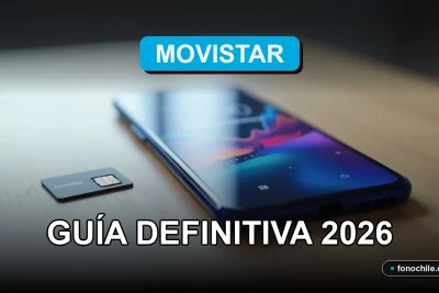 Un teléfono inteligente moderno y una tarjeta SIM descansando sobre una mesa de madera clara, con gráficos abstractos de colores en la pantalla del teléfono.