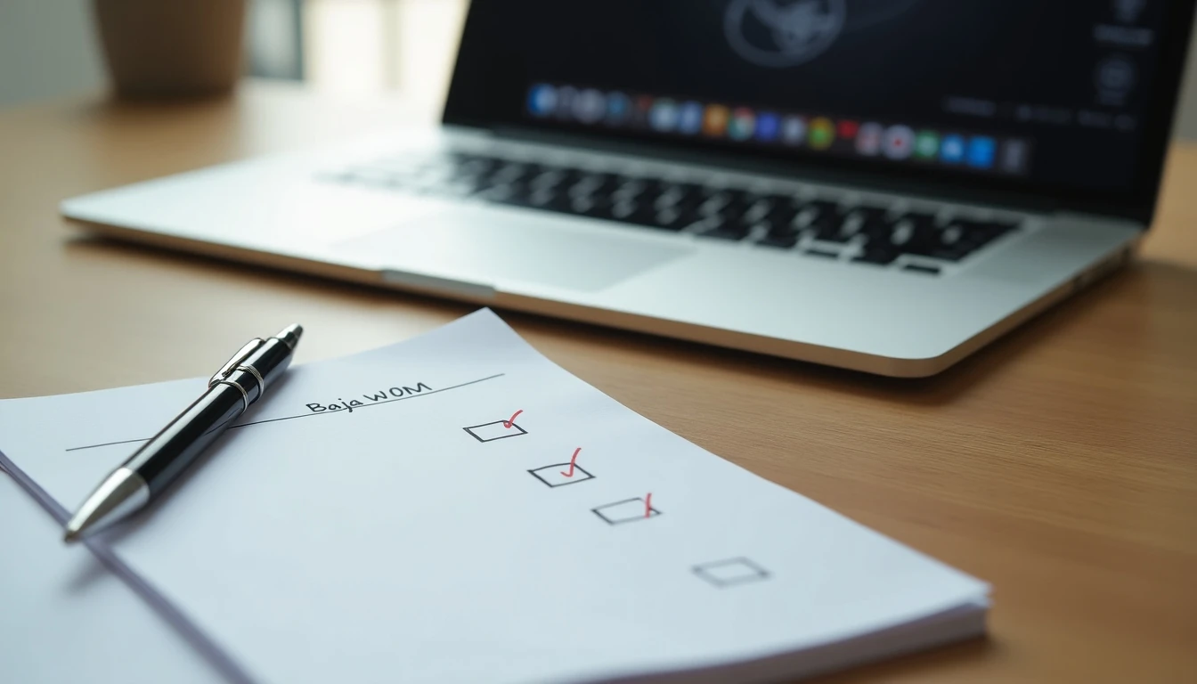 Guía visual para el proceso de baja de servicios WOM en línea