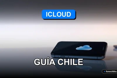 Guía para hacer backup de iPhone en iCloud desde Chile. Dispositivo Apple en fondo minimalista.