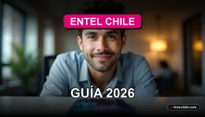 Guía para realizar llamadas internacionales con Entel Chile en 2026, mostrando un teléfono inteligente moderno en una mesa.