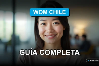Guía para realizar llamadas internacionales con WOM Chile en 2026, mostrando un teléfono inteligente moderno en una mesa.