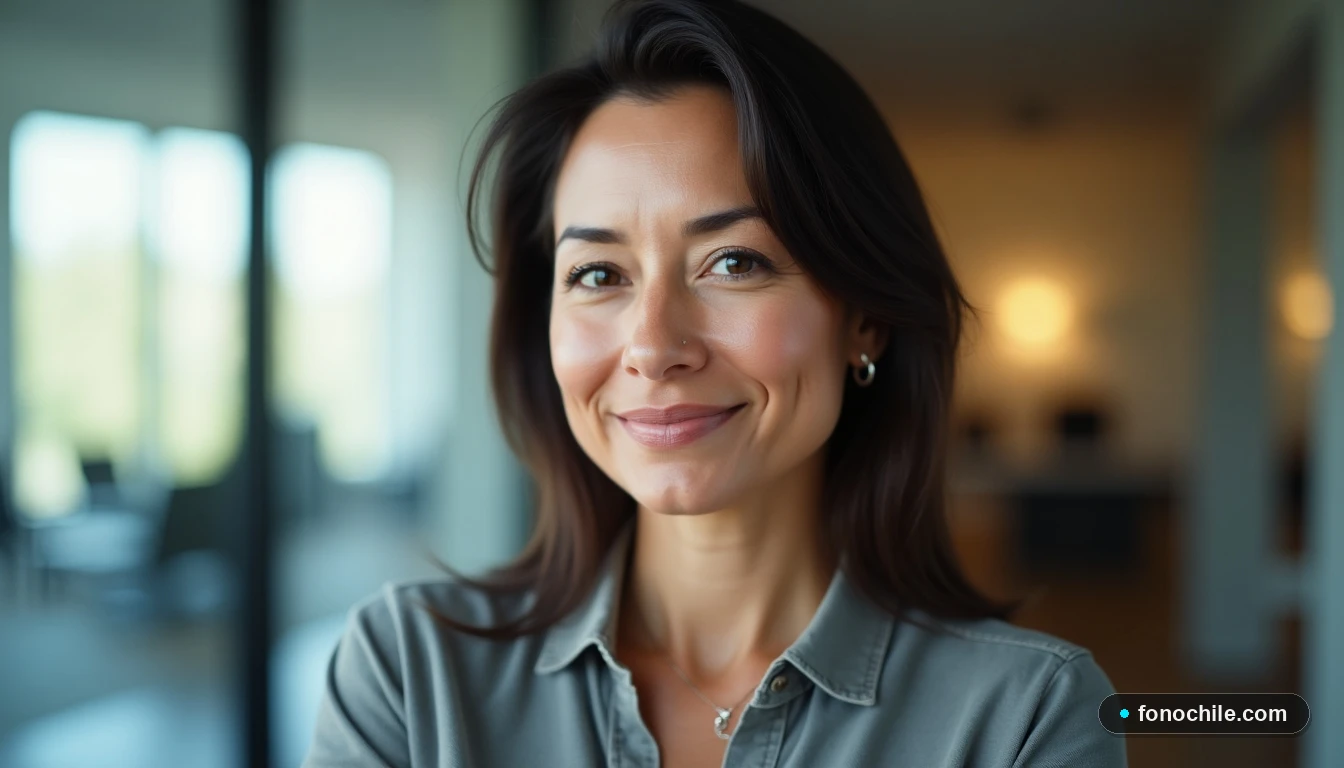 Asesora de servicio al cliente de Entel escuchando atentamente para resolver dudas.