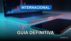 Guía para llamar al extranjero desde Chile mostrando un smartphone moderno en una mesa