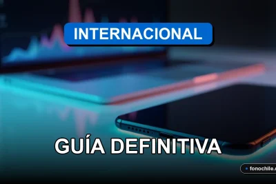 Guía para llamar al extranjero desde Chile mostrando un smartphone moderno en una mesa