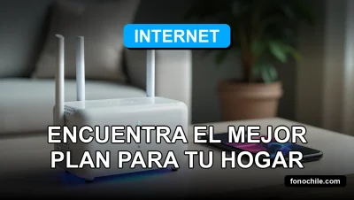 Un moderno router Wi-Fi 6 y un teléfono inteligente con pantalla que muestra gráficos abstractos, descansando sobre una mesa de madera clara con un fondo desenfocado de un salón contemporáneo.
