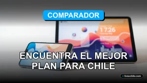 Comparador de planes de internet para el hogar en Chile, mostrando gráficos abstractos de velocidad y cobertura.