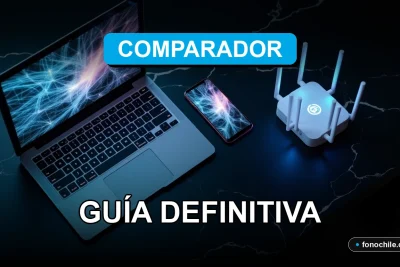 Guía comparativa de tecnologías de internet para 2026 mostrando dispositivos modernos en una mesa.