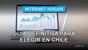 Comparativa de planes de Internet Hogar en Chile 2026 sobre mesa con gráficos abstractos