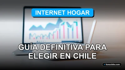 Comparativa de planes de Internet Hogar en Chile 2026 sobre mesa con gráficos abstractos