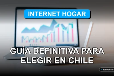 Comparativa de planes de Internet Hogar en Chile 2026 sobre mesa con gráficos abstractos