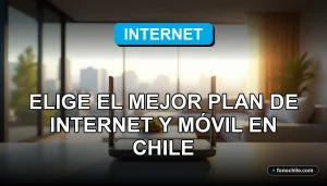 Comparativa de planes de internet y móvil 2026 en Chile, concepto de velocidad y conectividad moderna.