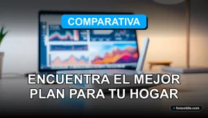Comparativa de planes de banda ancha 2026 para el hogar, mostrando un router moderno y gráficos de velocidad abstractos.