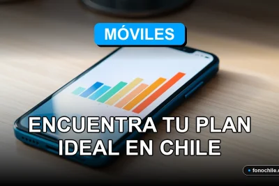 Comparativa de planes de telefonía móvil en Chile mostrando un teléfono inteligente moderno en una mesa.