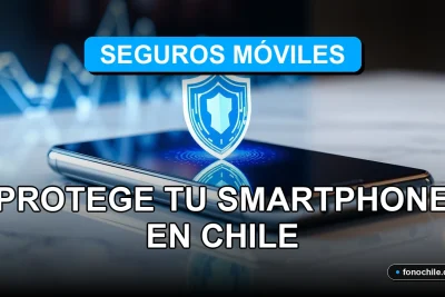 Comparativa de seguros para smartphone en Chile 2026 sobre fondo abstracto de protección digital.