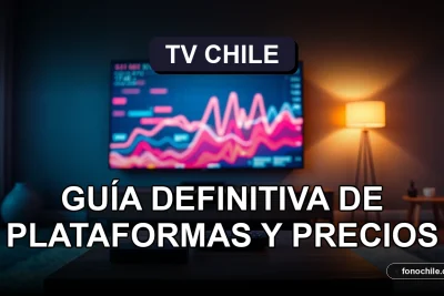 Comparativa de precios y plataformas de televisión en Chile 2026 en pantalla con gráficos abstractos