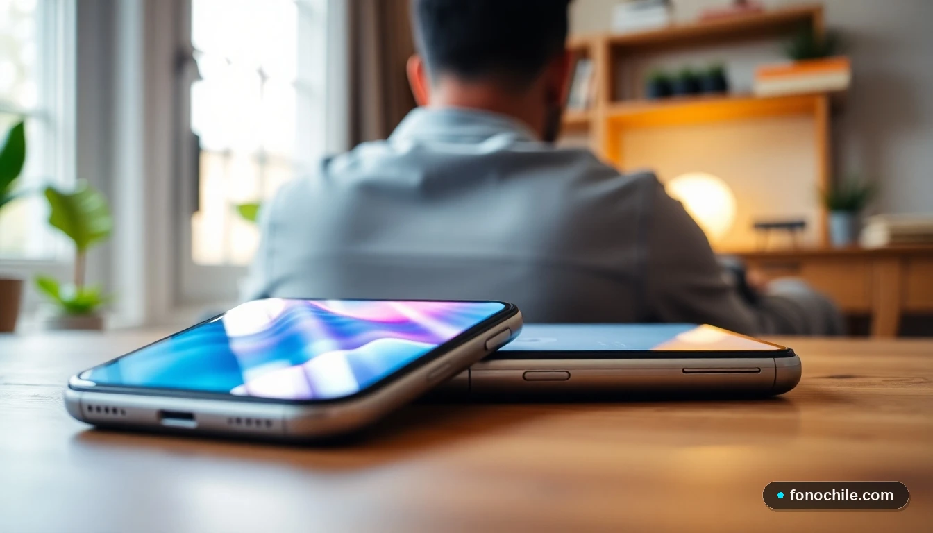 Smartphone mostrando una verificación de IMEI exitosa en un entorno doméstico seguro en Chile.