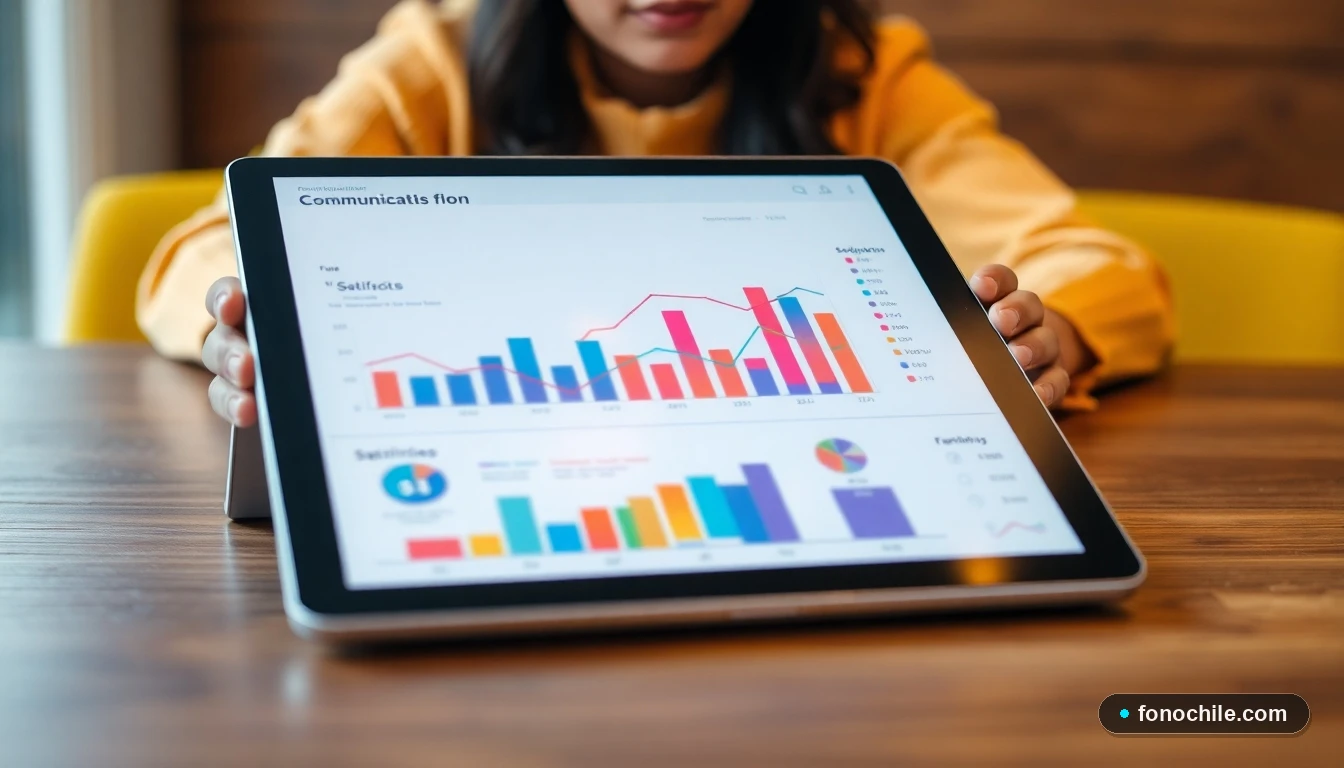 Gráficos abstractos de colores que representan una comunicación clínica fluida y efectiva entre pacientes y profesionales.