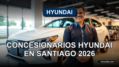 Concesionario oficial Hyundai en Santiago de Chile mostrando un vehículo eléctrico moderno.