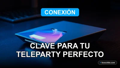 Un router moderno con luces LED azules sobre un escritorio de madera oscura, mostrando gráficos abstractos de colores en su pantalla, representando una conexión a internet estable y rápida.