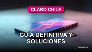 Configuración del APN de Claro Chile en un teléfono inteligente moderno sobre una mesa.