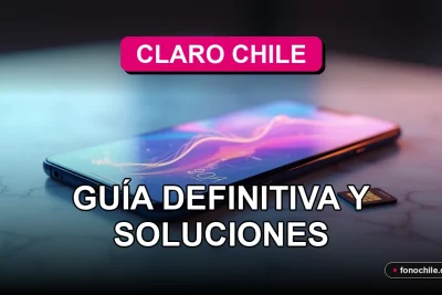 Configuración del APN de Claro Chile en un teléfono inteligente moderno sobre una mesa.