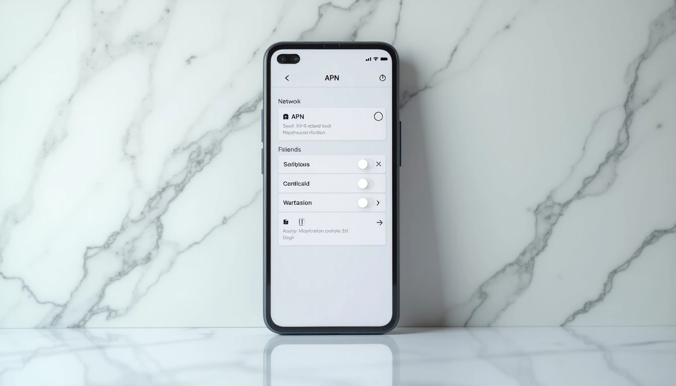 Pantalla de un smartphone mostrando la configuración APN de Movistar para conexión a internet