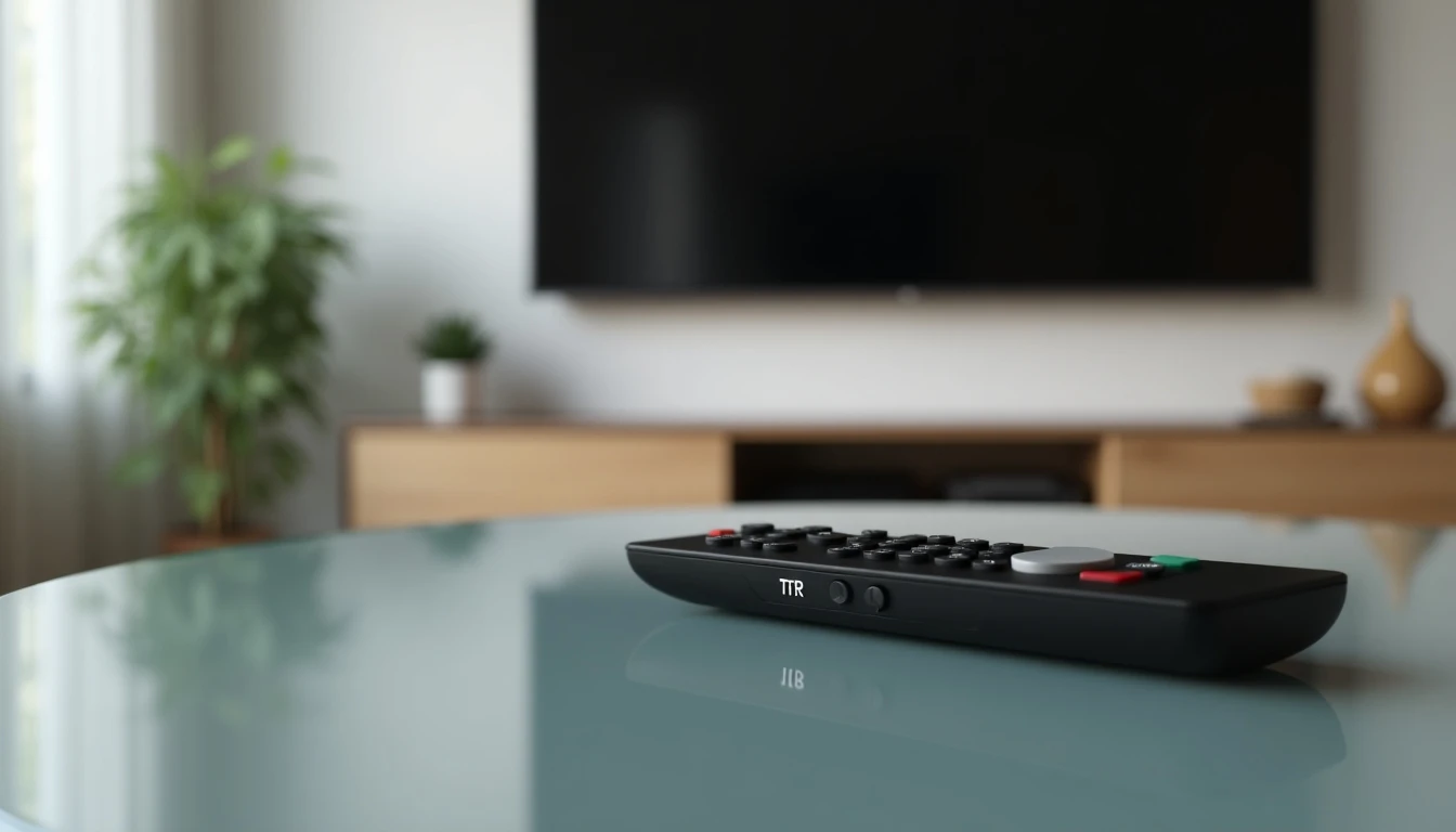 Control remoto VTR moderno listo para configurar en un entorno doméstico contemporáneo - guía 2026