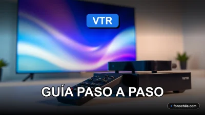 Guía de configuración del control remoto VTR 2026 sobre una mesa de trabajo moderna.