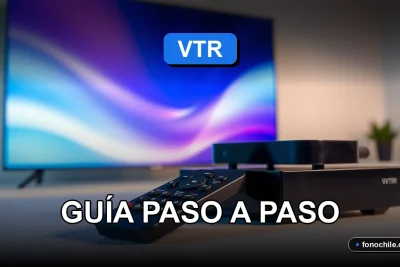 Guía de configuración del control remoto VTR 2026 sobre una mesa de trabajo moderna.
