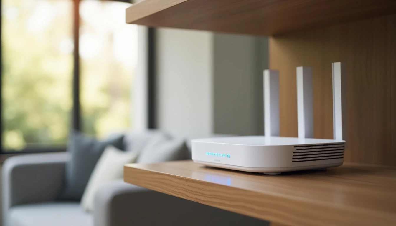 Router Telsur High-Speed 2026 configurado en un hogar moderno para máxima cobertura WiFi