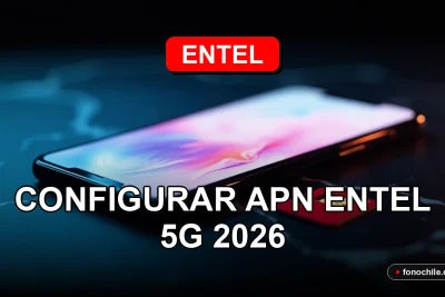 Configuración de APN Entel para red 5G en smartphone moderno